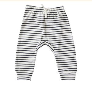 Pehr Organic Stripes Away Harem baby pant in Ink